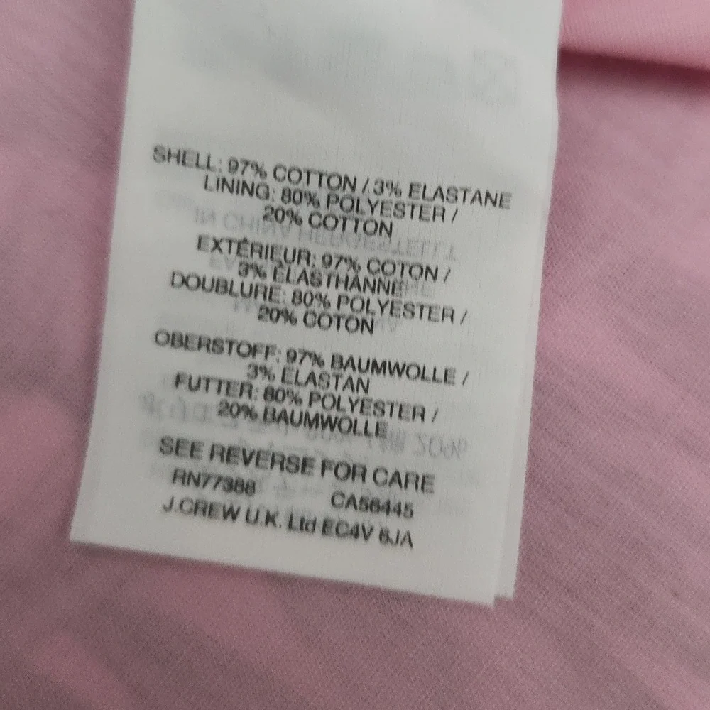 J.Crew Printed Poplin Cami Dress Tropical Floral Pink XS Sweetheart Neckline
